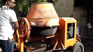 Tilting drum 10 7 cement concrete mixer hand fed [upl. by Alvar]