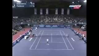 London 2000 R16 Federer vs Ivanisevic Set2 [upl. by Enajyram]