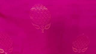 Deep pink kanjivaram silk saree AC1324 pinksaree kanjivaramsaree handloom sareeonline [upl. by Daven732]