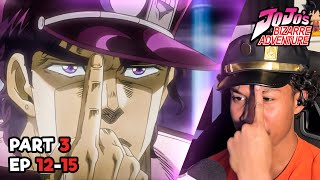 JOTARO INHALES JUSTICE JoJos Bizarre Adventure Part 3 Ep 1215 Reaction [upl. by Emiolhs]