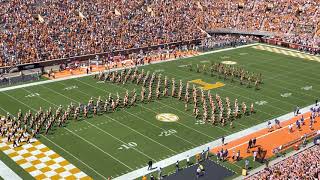 University of Tennessee Pride of the Southland Marching Band pregame09112021 with Flyover [upl. by Glinys]