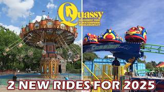 2 New Rides for Quassy in 2025  Wave Swinger amp Spinning Roller Coaster [upl. by Chavez94]