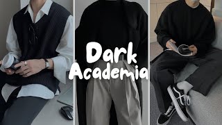 dark academia aesthetic  dark academia outfits for men [upl. by Rusticus311]