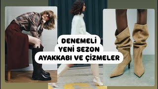 DENEMELİ YENİ SEZON AYAKKABI VE ÇİZME MODELLERİVLOG [upl. by Gnort25]