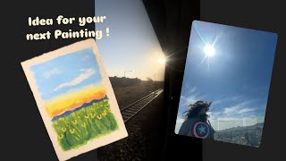 An easy way to paint on a postcard [upl. by Dewhurst]