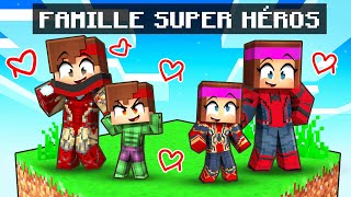 Avoir une FAMILLE de SUPER HÉROS sur Minecraft [upl. by Coralyn]