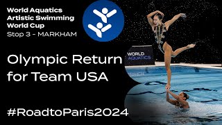 Team Event 🇺🇸 USA 🇺🇸 Returns to the Olympics I Artistic Swimming [upl. by Sevart]