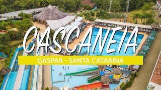 Parque Aquático Cascanéia em Gaspar  Santa Catarina  Imagens Aéreas [upl. by Hillel]