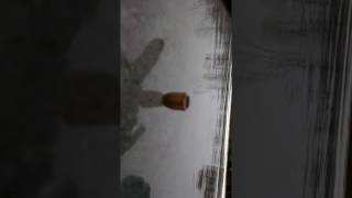 45 acp Bullet spinning on ice [upl. by Colfin]