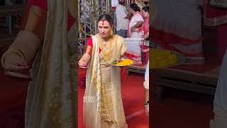 Rani Mukerji Looking Shining at the Durga pooja🌺🙏 viralvideo [upl. by Juanne862]