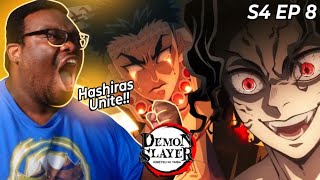 The Hashiras Unite  Demon Slayer S4 Ep 8 Reaction [upl. by Anica]