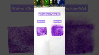 Watercolor Wetondry vs Wetonwet  Watercolor Tips watercolortutorial painting [upl. by Fasano]