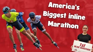 I Raced Americas biggest inline marathon  And finished 2nd 🤯😀 Northshore inline marathon 2023 [upl. by Ardnaeed134]