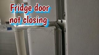 Refrigerator door not closing apartmentmaintenance maintenancetech pepegomez [upl. by Stempien292]