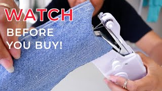 The Truth About Handheld Sewing Machines and How To Use Them [upl. by Dnumyar]