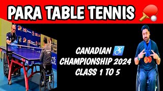 Canada Para Table Tennis Championships 2024 Class 15Quebec VS Alberta  Wheelchair Table Tennis [upl. by Nyer886]