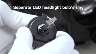 How to Install H49003 LED Headlight Bulbs  SEALIGHT S1 Series [upl. by Jacinto]