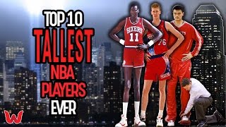 Top 10 Tallest NBA Players Ever [upl. by Tiraj858]