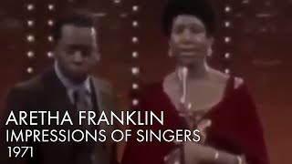 Aretha Franklin IMPERSONATES Dionne Warwick Diana Ross Sarah Vaughan amp More  1971 [upl. by Airt]