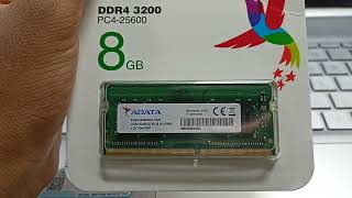 Adata Laptop Ram Review 8 Gb DDR4 3200mhz [upl. by Skippie]