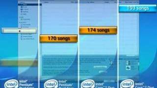 Intel Core2 Duo comaprison iTunes [upl. by Aleusnoc]