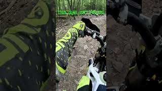 Trail built for Yamahas only  2 stroke dirt bike  Husqvarna te150  Kawasaki KX250  AOAA [upl. by Noslien]