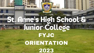 FYJC Orientation Program  St Annes Junior College  Orlem  Malad West [upl. by Leahcimauhsoj175]