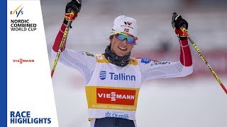 Race Highlights  Riiber completes another sweep  Otepää  Gundersen NH 2  FIS Nordic Combined [upl. by Fee592]