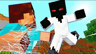 HEROBRINE vs ENTITY 303 Minecraft fight animation [upl. by Ssor]