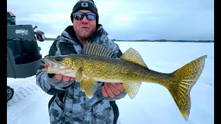 Spoon Fishing on Lake of the Woods Ice Fishing [upl. by Alexandro161]