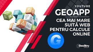 GEOAPP Cea mai mare suită web pentru calcule online [upl. by Nobile573]