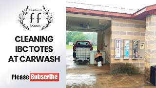 Easily Clean IBC Totes  IBC tanks at the Carwash Homestead Hacks [upl. by Ingalls]