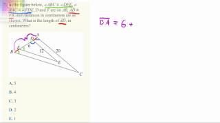 ACT Practice Exam  Math Set 2 Question 7 [upl. by Jann689]