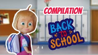 Masha compilationquot Back to schoolquot [upl. by Paluas617]