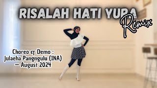 RISALAH HATI YURA REMIX  Line Dance  Choreo amp Demo  Julaeha Pangngulu INA [upl. by Airtemed]