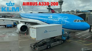 KLM Business Class Airbus A330200 Flight Experience from Amsterdam to Dubai [upl. by Clemens]