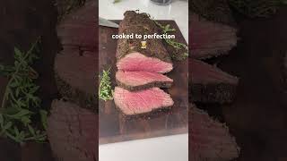 Whole Beef Tenderloin cooked to perfection  recipeoftheday [upl. by Elset]