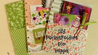 DIY Pocket Folder for Happy Planner [upl. by Atteve]