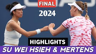 Su Wei Hsieh  Mertens Classic Final vs Siniakova  Hunter Highlights  Tennis 2024 [upl. by Arretal665]