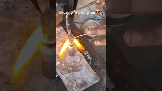 BRAZING BRASS WELDING welding brazing youtubeshorts reels youtubeshort tigandarcwelder [upl. by Adiasteb]