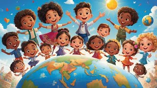 Countries and Greetings Song for Kids  Friendship Song  Fun and Educational Nursery Rhymes [upl. by Genaro416]