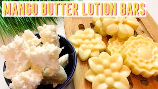 HOW To MAKE MANGO BODY BUTTER BARS  DIY LOTION BARS For GLOWING SKIN [upl. by Rugen]