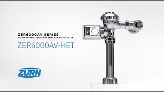 ZER6000AV Series AquaVantage Sensor Diaphragm Flush Valve [upl. by Deborah]