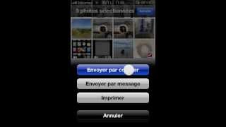 Joindre plusieurs photos dans un email iPhone  iPad  iPod [upl. by Just188]