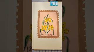 Arrtx Acrylic Postage Stamp art markers drawing acrylicpainting shortsyoutube [upl. by Atworth]