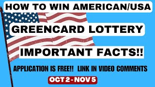 IMPORTANT REMINDERS BEFORE APPLYING FOR GREENCARD LOTTERY  DV LOTTERY  OCT 2  NOV 5 [upl. by Grantham899]