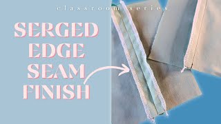 How To Finish Your Seams With a Serger  Intermediate Sewing Overlocking Stitch [upl. by Goodill974]