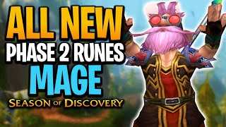 ALL NEW Mage Runes For Phase 2  Season of Discovery [upl. by Teplitz28]