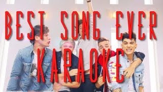 Best Song Ever  One Direction KARAOKE INSTRUMENTAL free download with lyrics [upl. by Adihsaar]