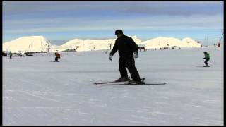 Cours de ski DébutantChanger de direction à larret360 au tour des spatules [upl. by Leahcimnaj]